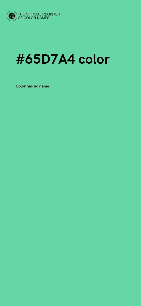 #65D7A4 color image