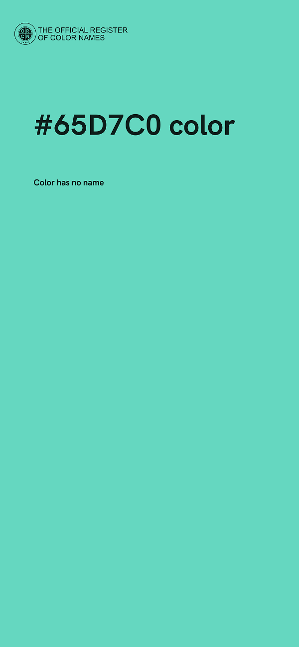 #65D7C0 color image
