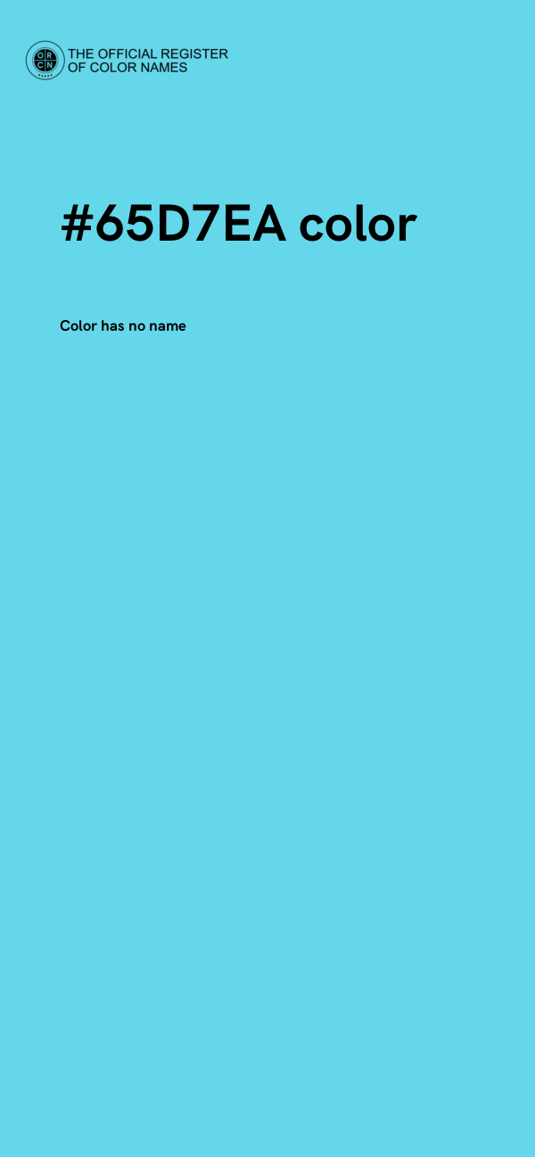 #65D7EA color image