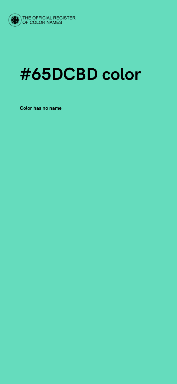 #65DCBD color image