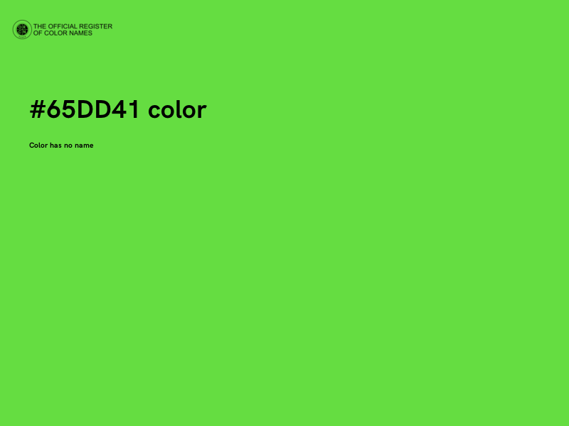 #65DD41 color image