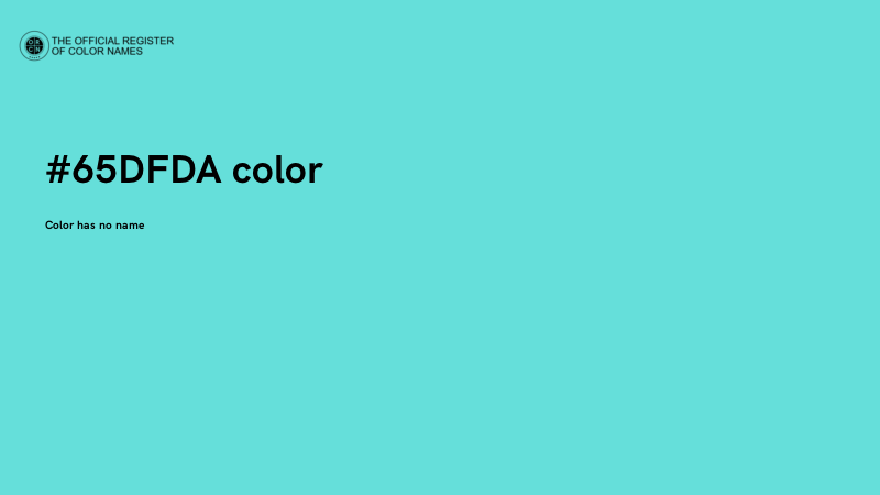 #65DFDA color image