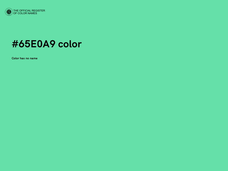 #65E0A9 color image