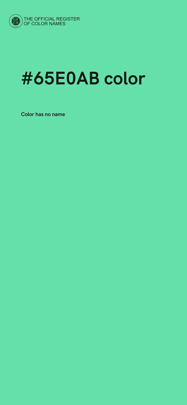 #65E0AB color image