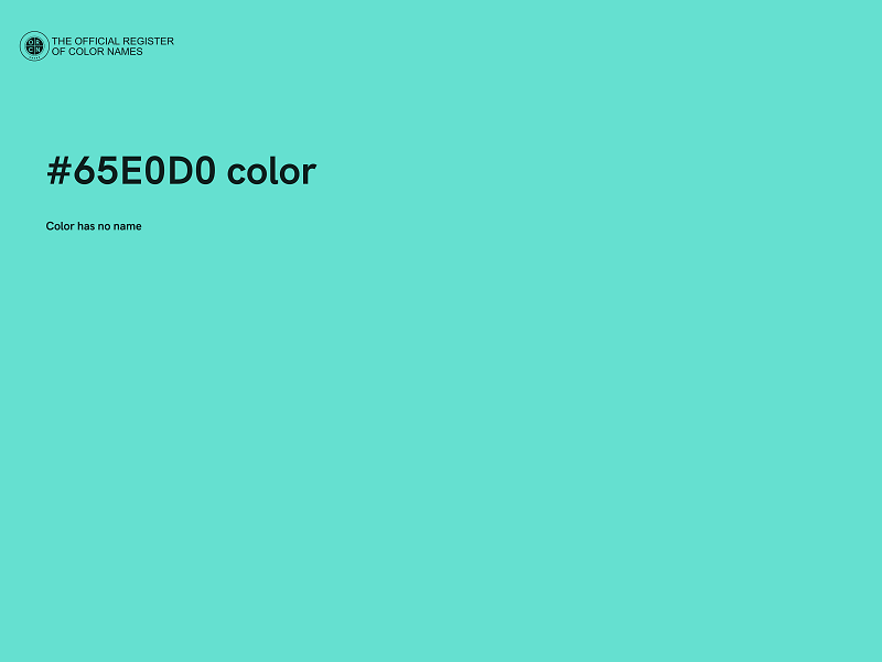 #65E0D0 color image