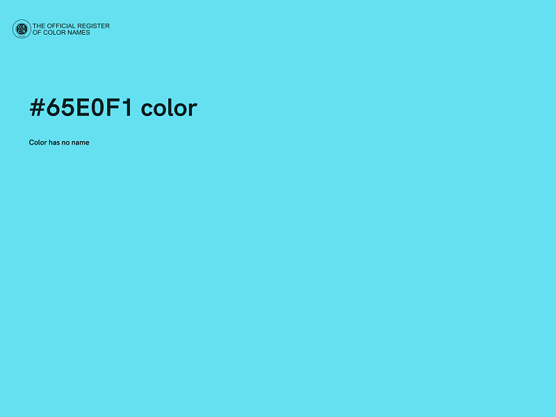 #65E0F1 color image