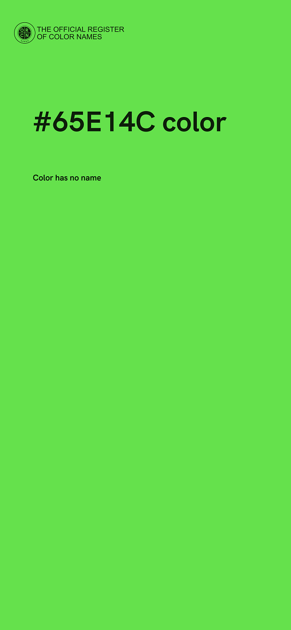#65E14C color image