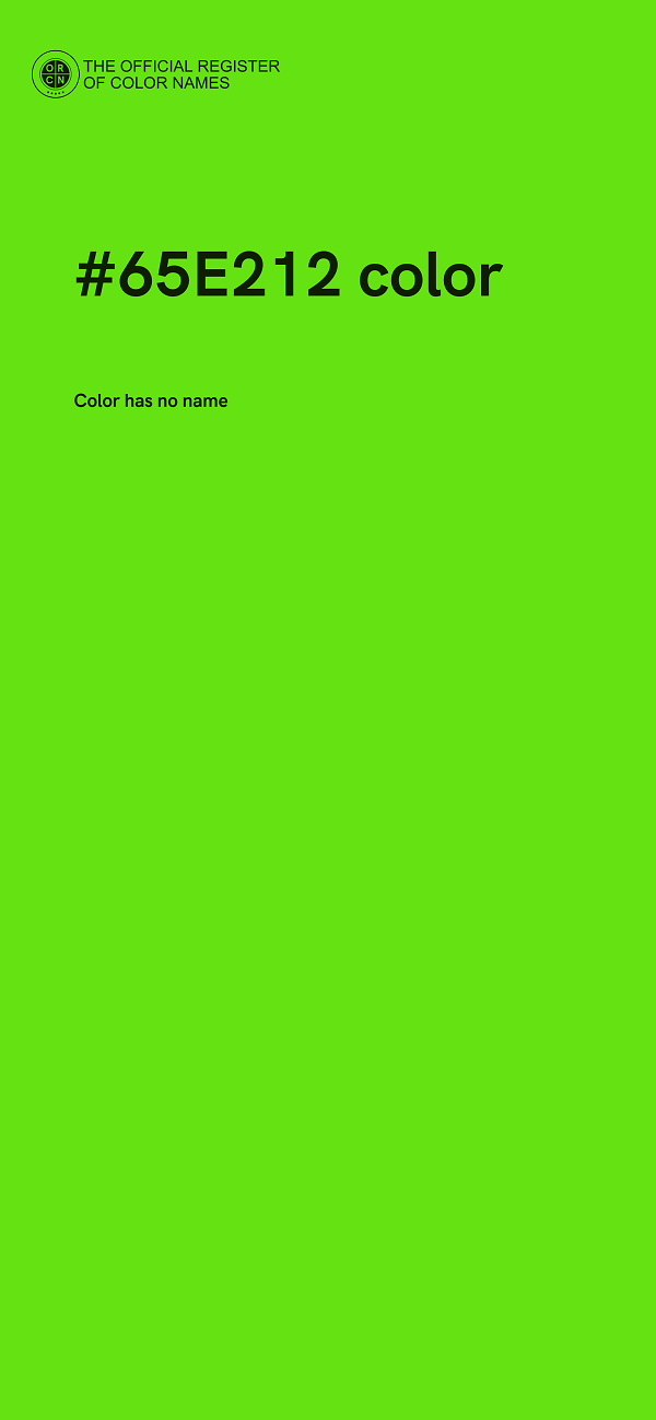 #65E212 color image