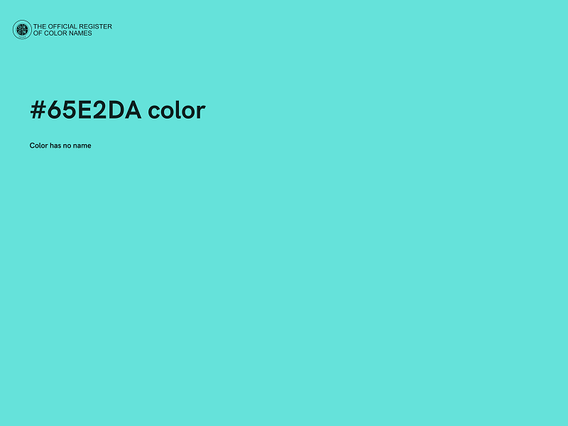 #65E2DA color image