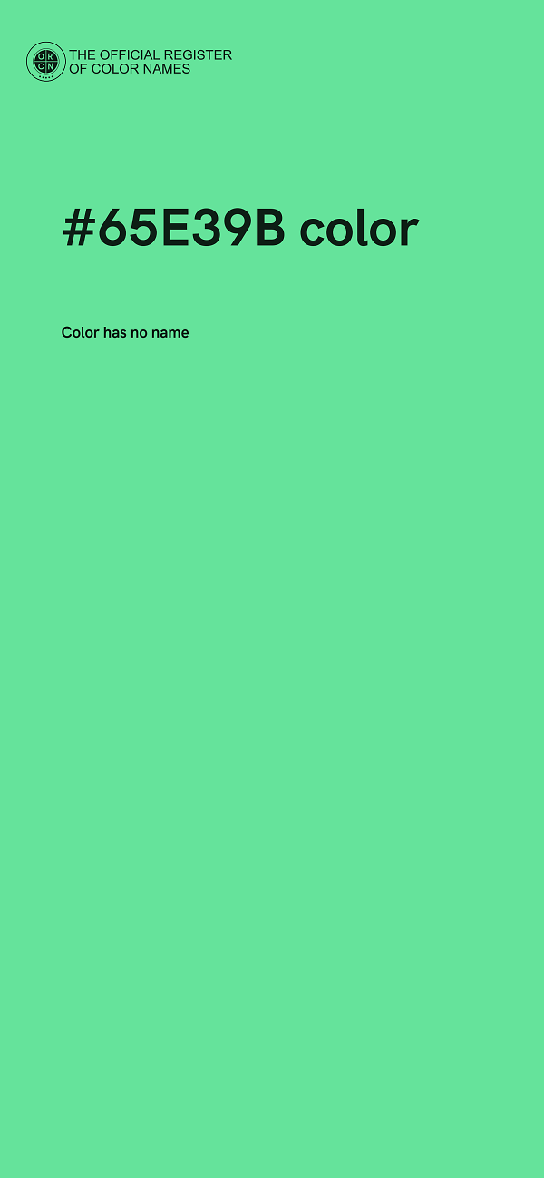 #65E39B color image