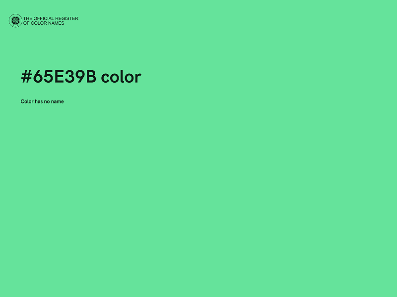 #65E39B color image
