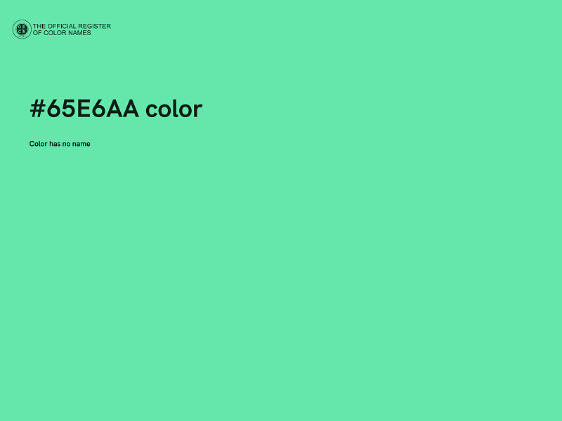 #65E6AA color image