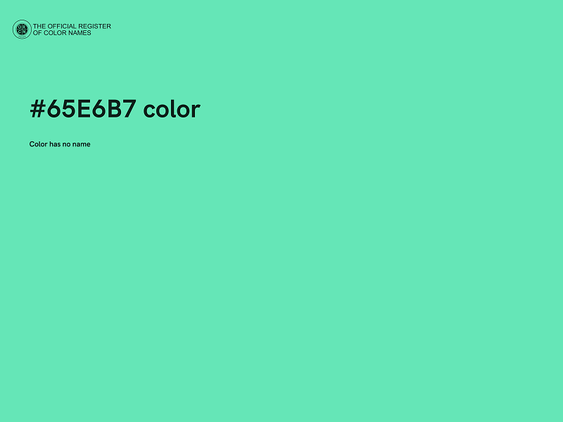 #65E6B7 color image