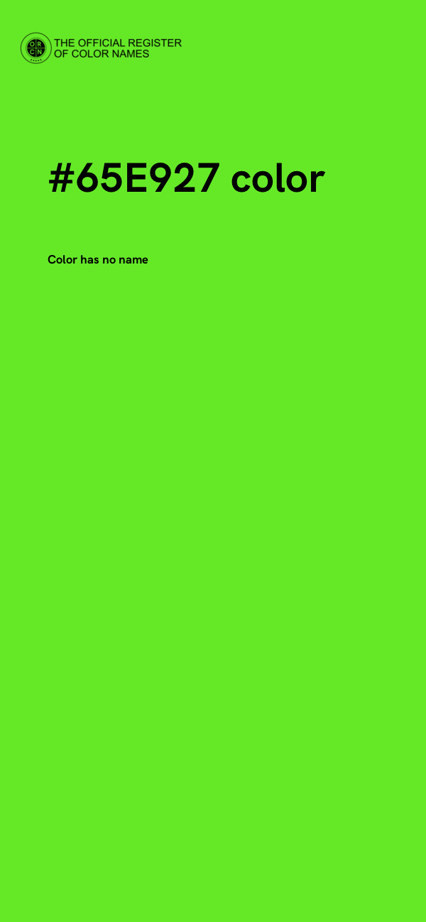 #65E927 color image