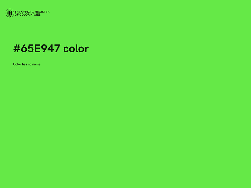 #65E947 color image