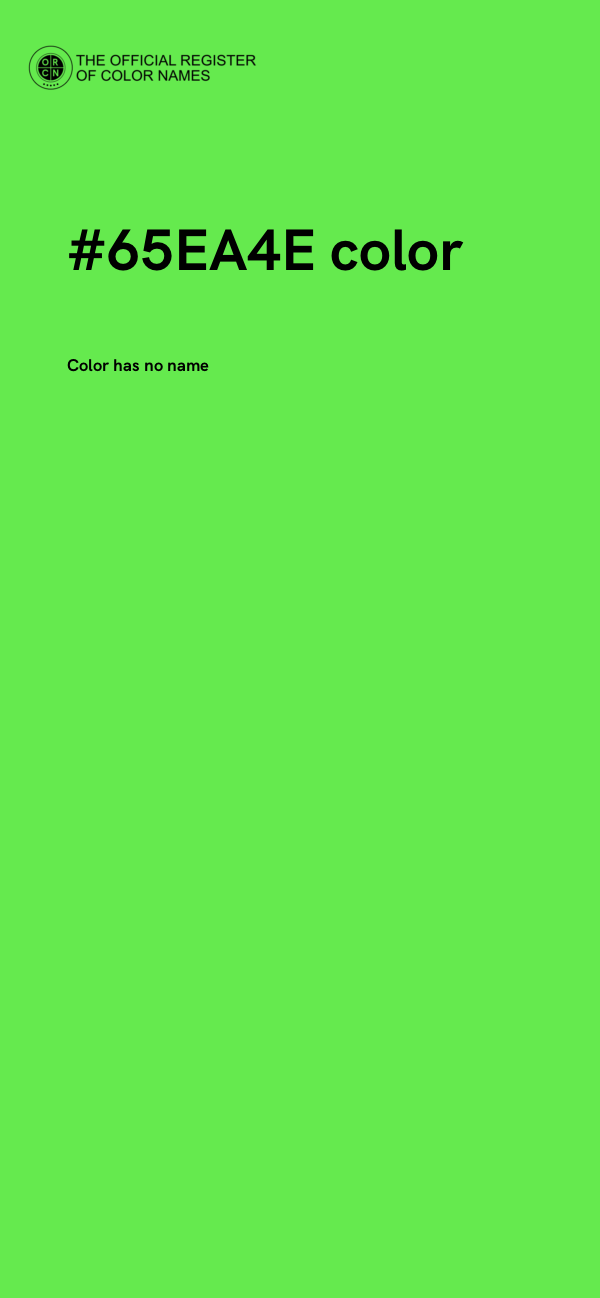 #65EA4E color image