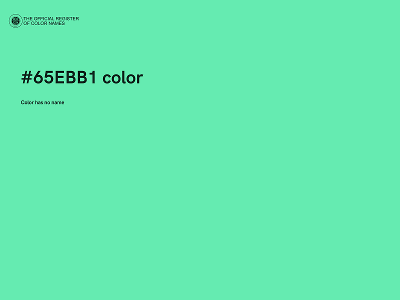 #65EBB1 color image