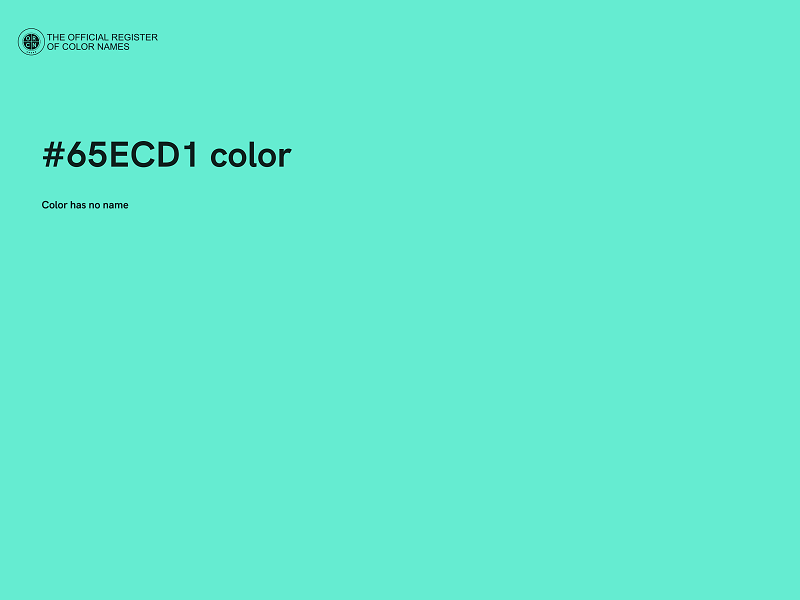 #65ECD1 color image