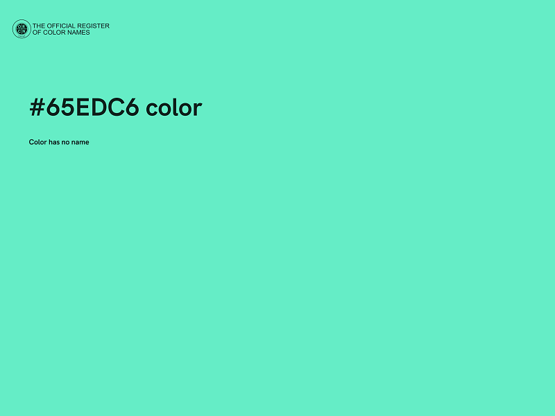 #65EDC6 color image