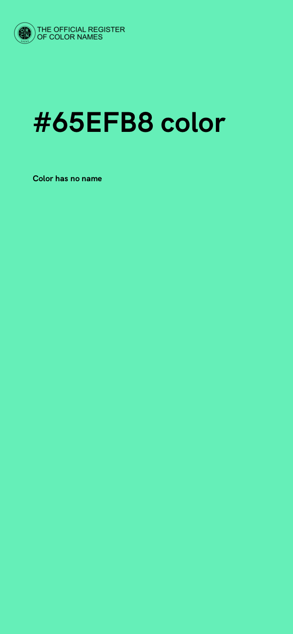 #65EFB8 color image