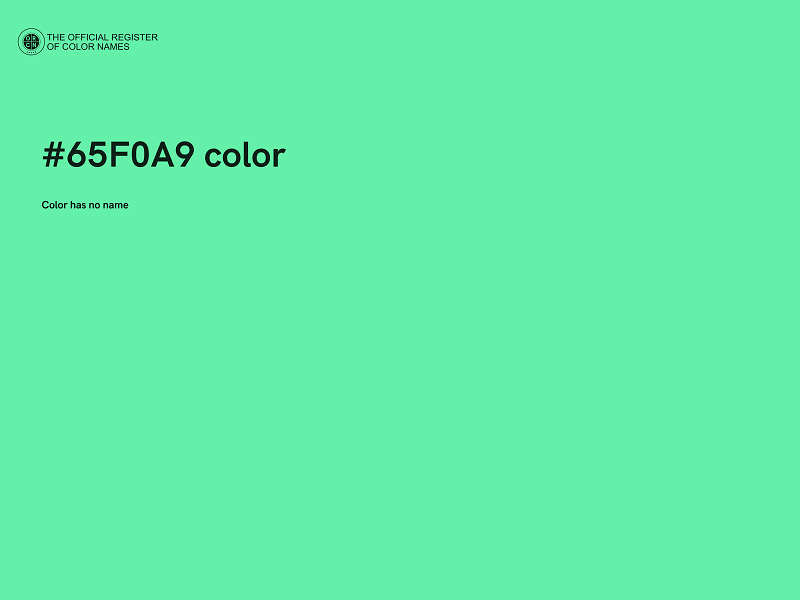 #65F0A9 color image