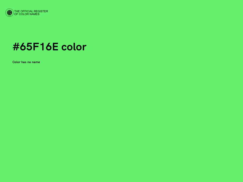 #65F16E color image