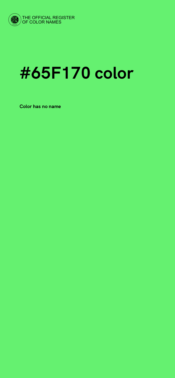 #65F170 color image