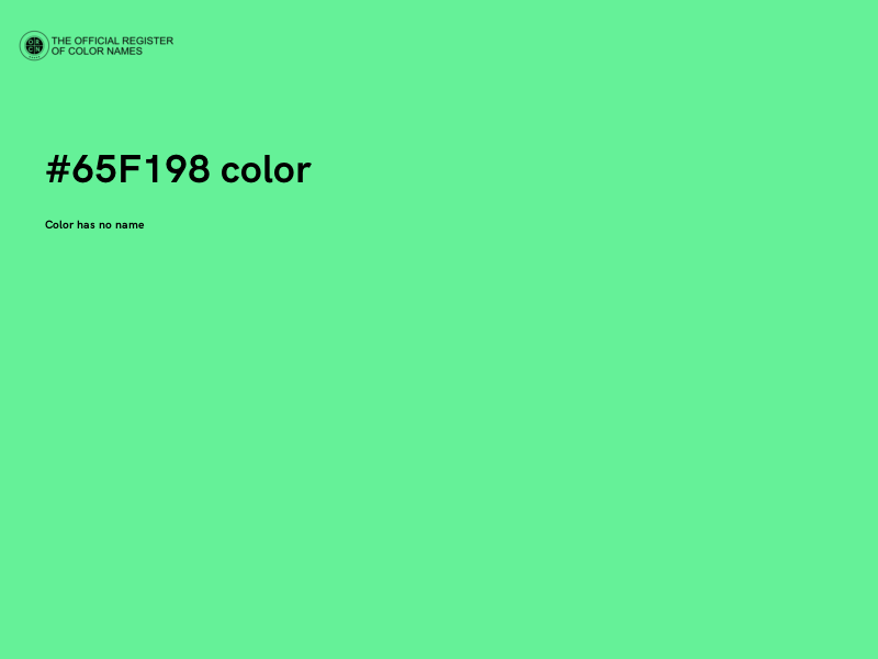 #65F198 color image
