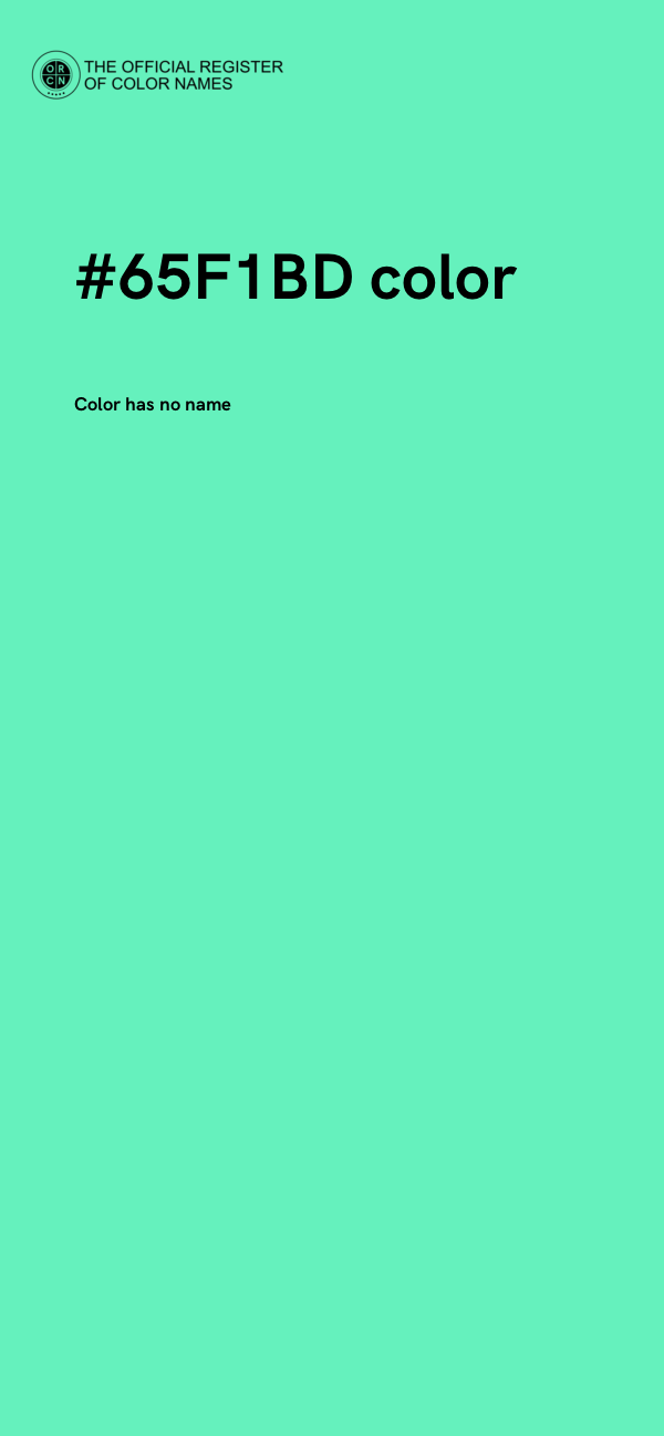 #65F1BD color image
