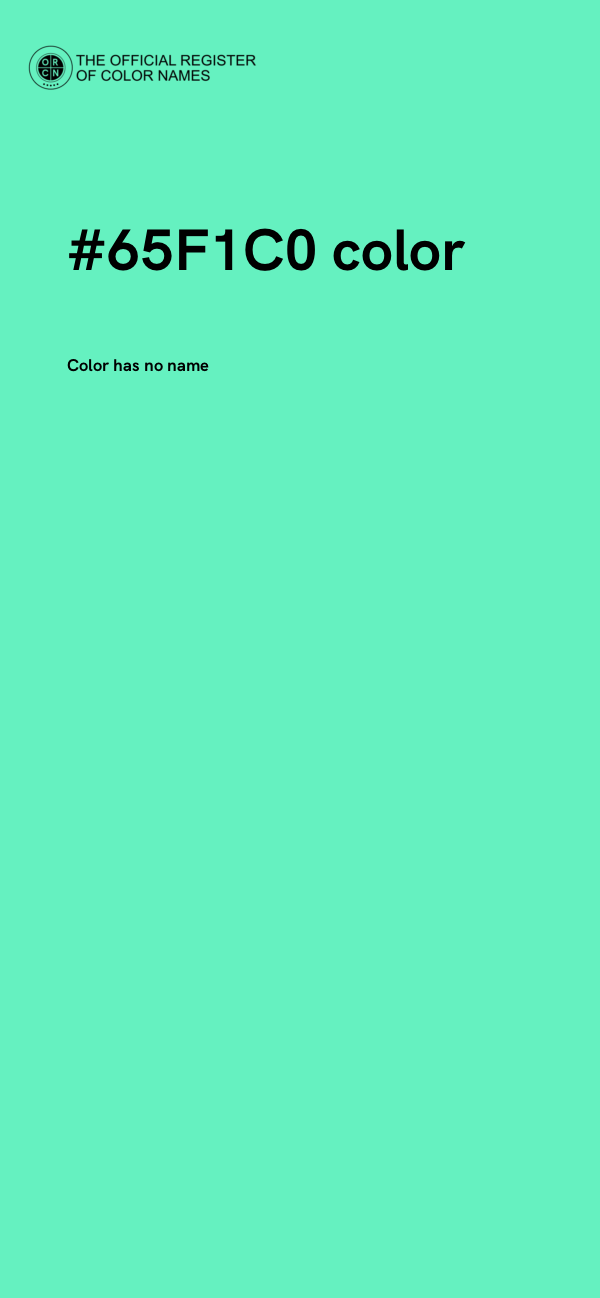 #65F1C0 color image