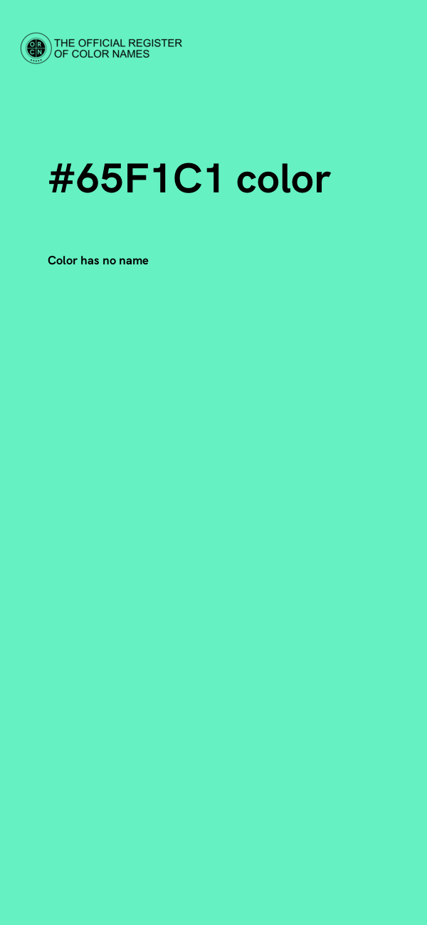 #65F1C1 color image