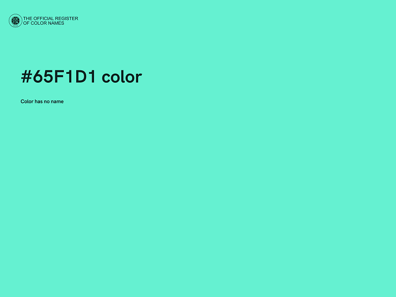 #65F1D1 color image