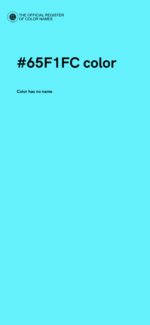 #65F1FC color image