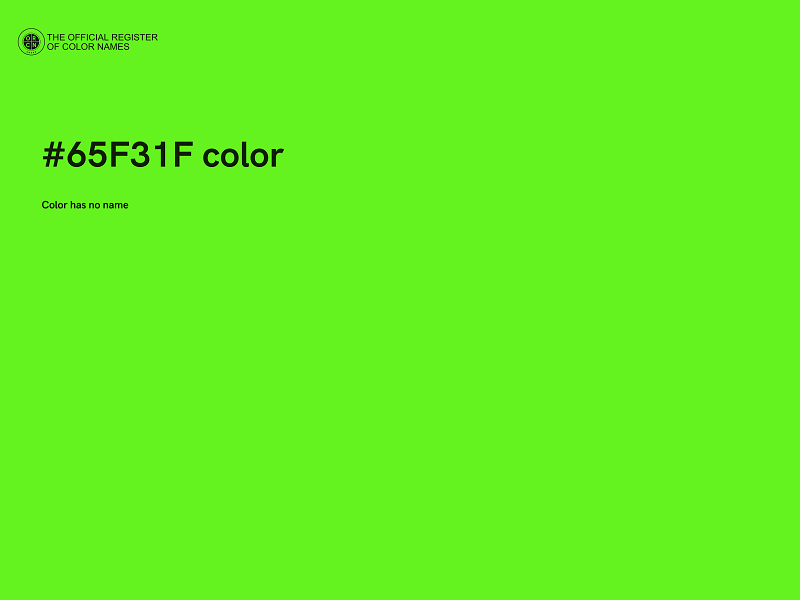 #65F31F color image