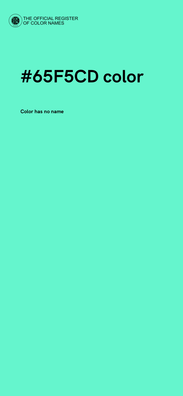 #65F5CD color image