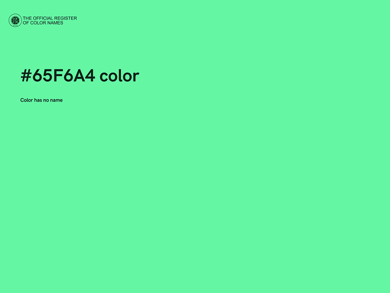 #65F6A4 color image