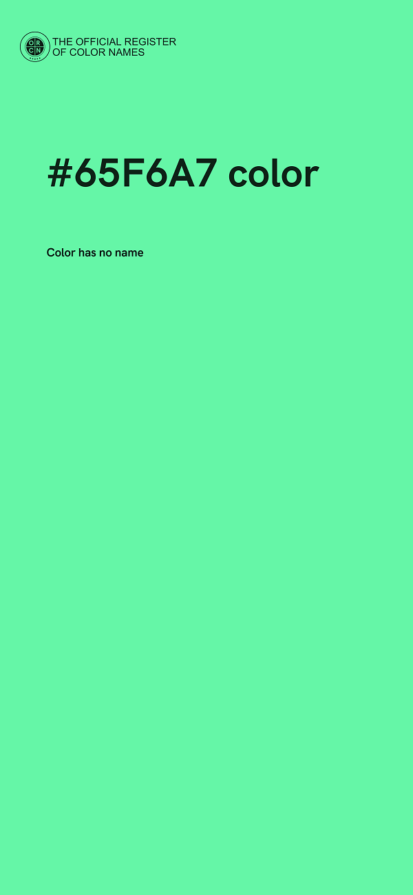 #65F6A7 color image