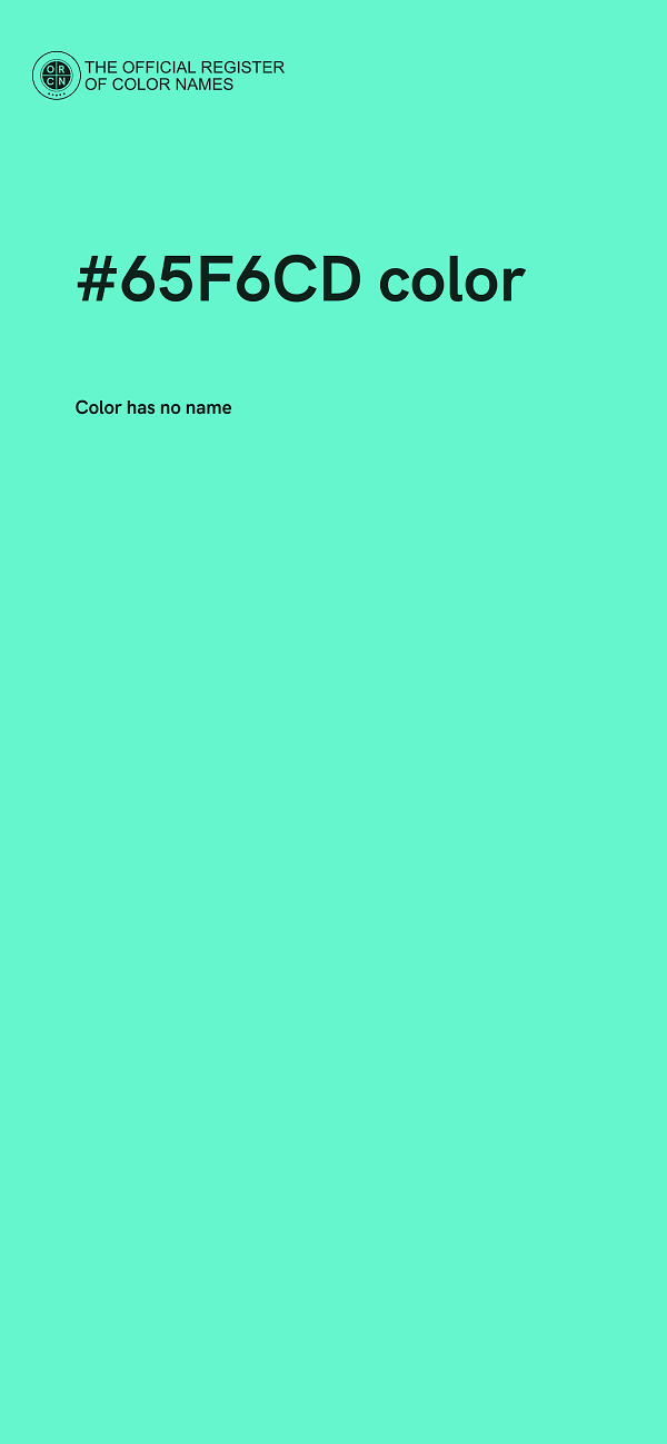 #65F6CD color image