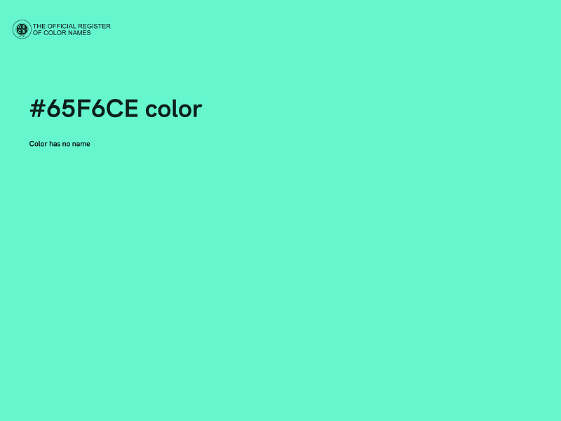 #65F6CE color image