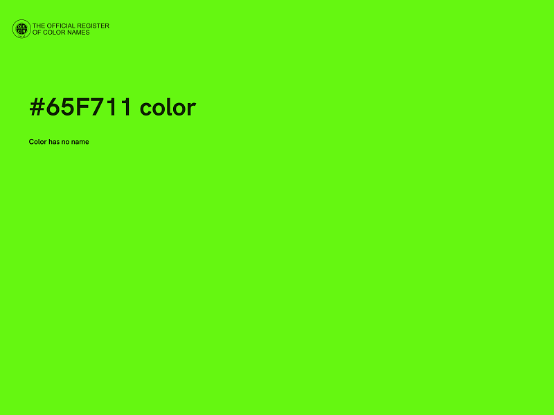 #65F711 color image