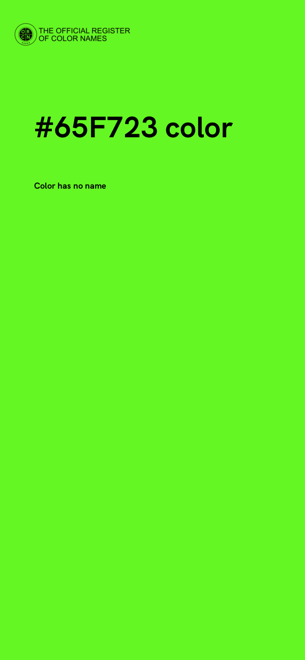 #65F723 color image