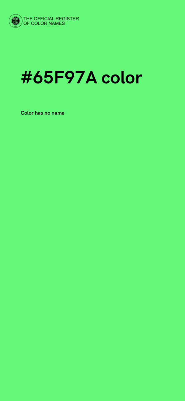#65F97A color image
