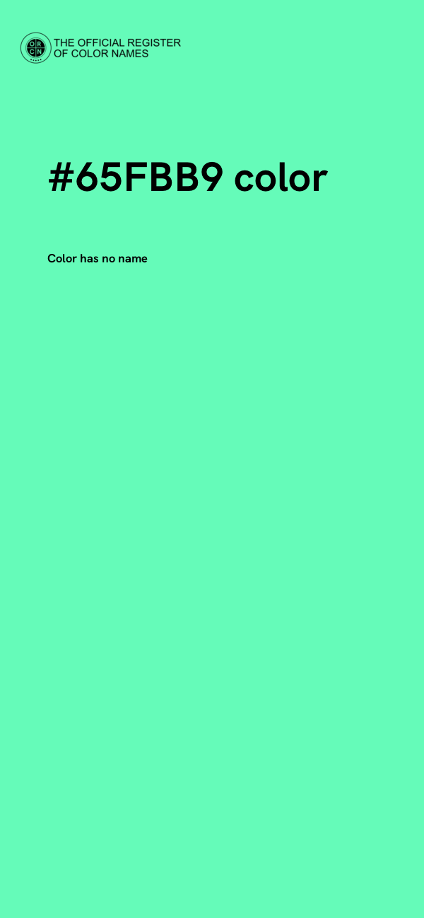 #65FBB9 color image