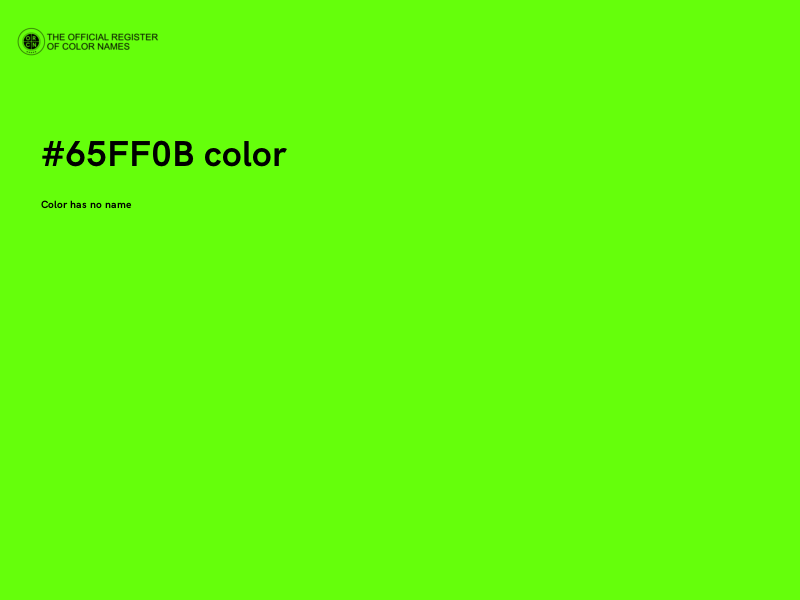 #65FF0B color image
