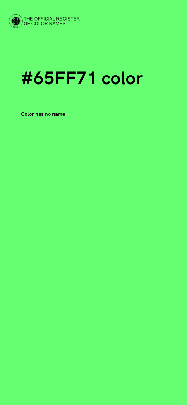 #65FF71 color image
