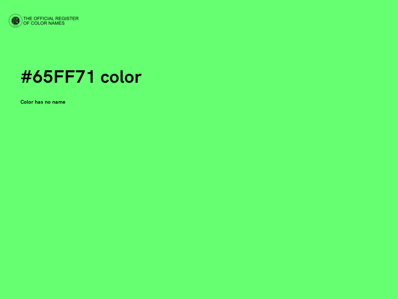 #65FF71 color image