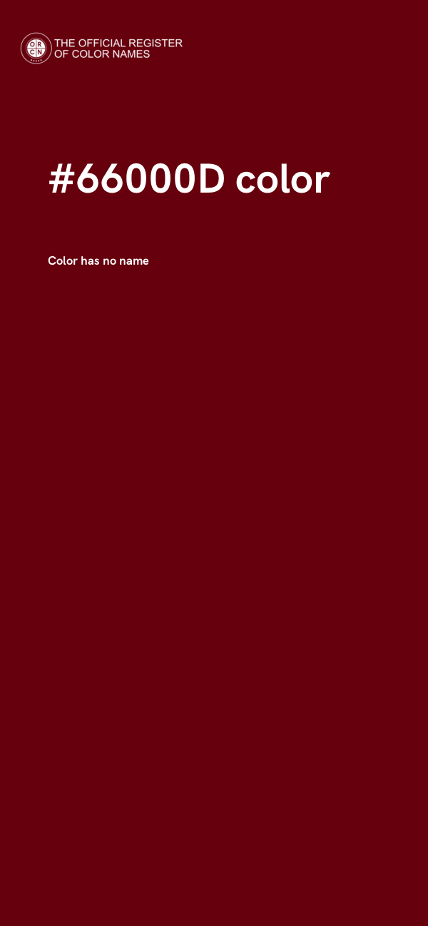 #66000D color image