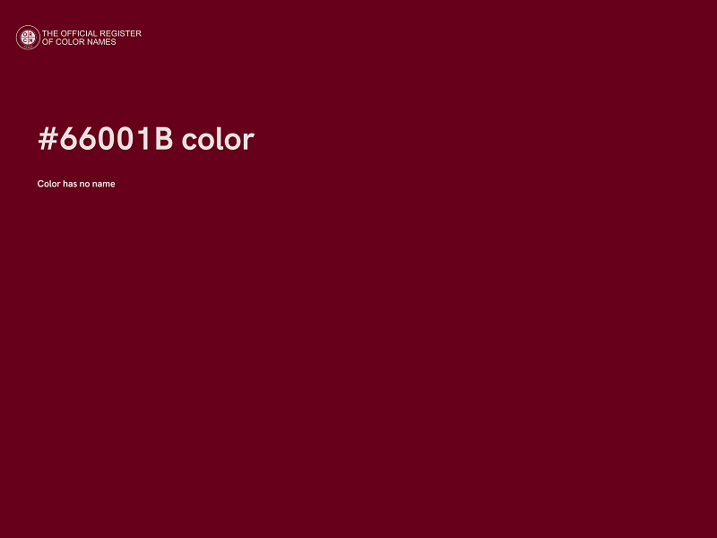 #66001B color image