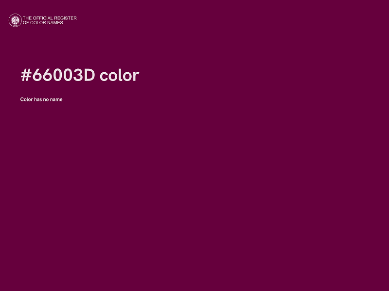 #66003D color image