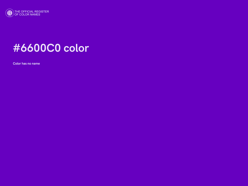 #6600C0 color image